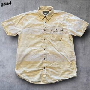 Howler Brothers Shirt Mens Medium Striped Button Down Short Sleeve Casual